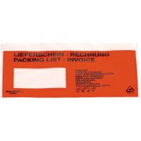 Dokumententasche Lieferschein Rechnung C6 mF sk rt 250...