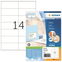 HERMA Universaletikett PREMIUM 105 x 42 mm (B x H) nicht wieder ablösbar Papier weiß 1.400 Etik./Pack.