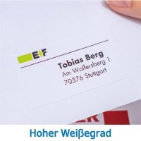 HERMA Universaletikett PREMIUM 105 x 42 mm (B x H) nicht wieder ablösbar Papier weiß 1.400 Etik./Pack.