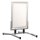 FRANKEN Kundenstopper Outdoor Plus 73 x 115 x 105 cm (B x H x T) DIN A1 Zweiarmfuß Aluminium silber