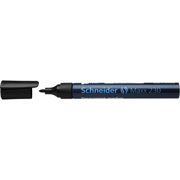 Schneider Permanentmarker Maxx 230 123001 Rundspitze 1-3mm schwarz