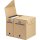 ELBA Archivbox tric system 15,8 x 30,8 x 32,5 cm (B x H x T) DIN A4 mit Archivdruck Wellpappe naturbraun