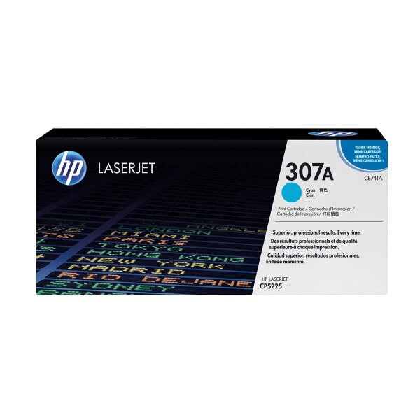 HP Toner CE741A 307A 7.300Seiten cyan