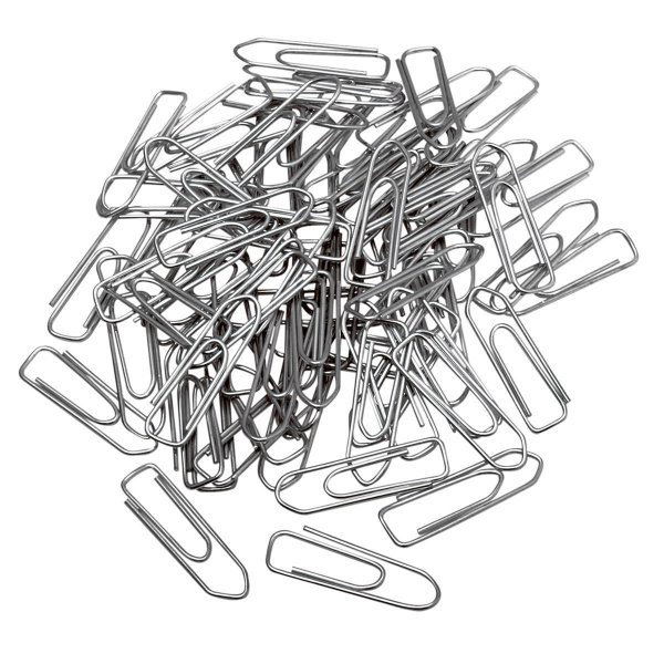 Soennecken Büroklammer spitze Form 32mm Metall, verzinkt silber 100 St./Pack.
