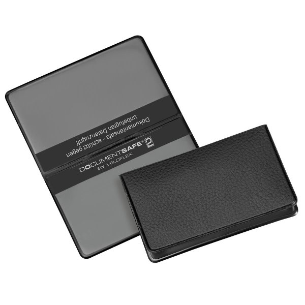 Veloflex Ausweishülle Document Safe® 2 PVC/Spezialfolie schwarz