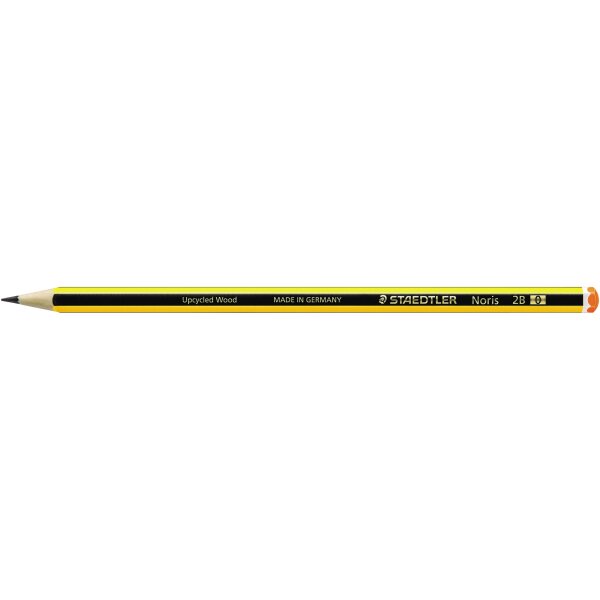 STAEDTLER Bleistift Noris 120-0 2B sechskantform gelb/schwarz