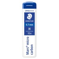 STAEDTLER Feinmine Mars micro carbon 250 07-H 0,7mm 12...