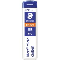 STAEDTLER Feinmine Mars micro carbon 250 09-HB 0,9mm 12...