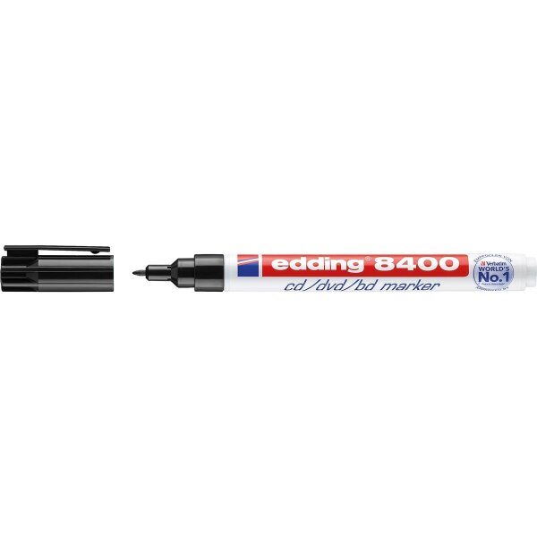 edding CD/DVD-Marker 8400 4-8400001 0,5-1mm Rundspitze sw