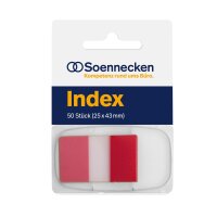 Soennecken Haftstreifen Index 5821 25x43mm 50Streifen...
