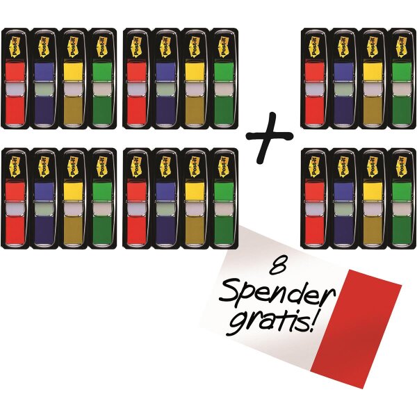Post-it Haftstreifen Index Mini Promotion 683-4+2 35Bl. sortiert