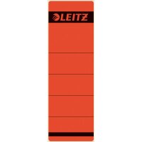 Leitz Ordneretikett 16420025 kurz/breit Papier rot 10...