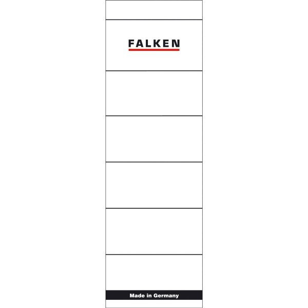 Falken Ordneretikett 80037047 breit/kurz sk weiß 10 St./Pack.