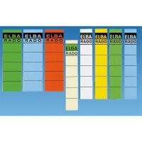 ELBA Ordneretikett 100420950 breit/kurz sk rot 10 St./Pack.