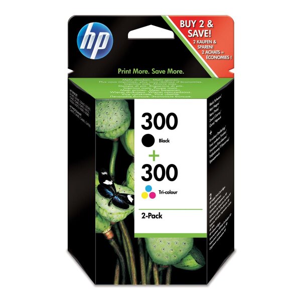 HP Tintenpatrone CN637EE 300 sw/c/m/y 2 St./Pack.