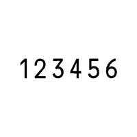 REINER Numeroteur B6-4,5 Block Zifferngröße 4,5 mm Blockschrift