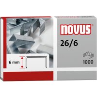 NOVUS Heftklammer 26/6 Heftgeräte, Heftzangen 1.000...