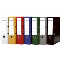 Soennecken Ordner 80mm DIN A4 Rückenschild: einsteckbar mit Schlitzen Werkstoff: Polypropylen Material außen: Polypropylen Material innen: Papier Farbe: schwarz
