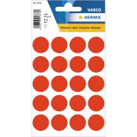 HERMA Markierungspunkt VARIO 19mm Papier leuchtrot 100...
