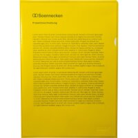Soennecken Sichthülle 1512 DIN A4 PP gelb 100 St./Pack.