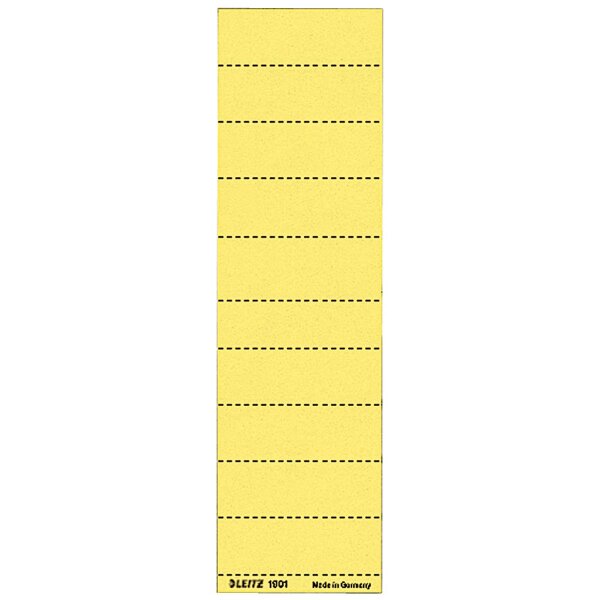 Leitz Beschriftungsschild 19010015 blanko 4zeilig gelb 100 St./Pack.
