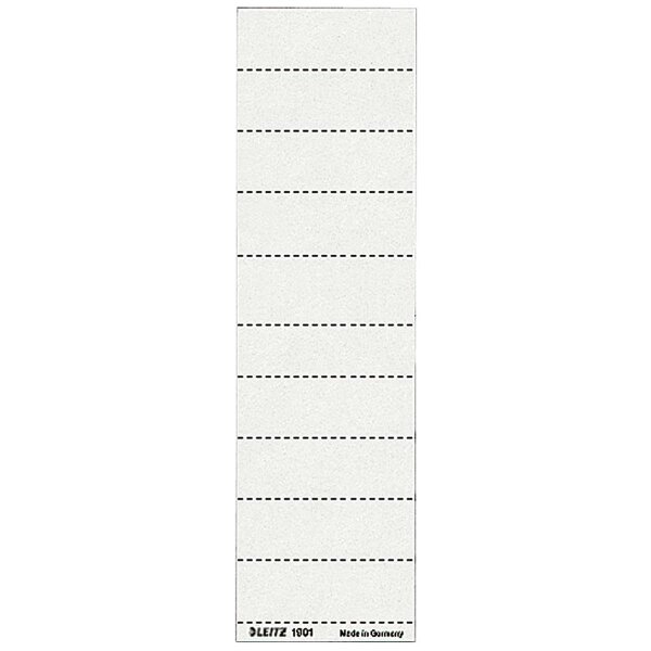 Leitz Beschriftungsschild 19010001 blanko 4zeilig weiß 100 St./Pack.