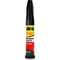UHU® Sekundenkleber blitzschnell PIPETTE Control universell Dosierspitze 3g