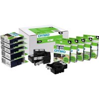 DYMO® Schriftbandkassette 9 mm x 7 m (B x L) transparent schwarz
