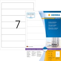HERMA Ordneretikett 4283 kurz/schmal sk weiß 700...