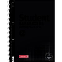 BRUNNEN Collegeblock 1067928190 DIN A4 80Bl. kariert onyx