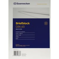 Soennecken Briefblock DIN A5 kariert 70g/m²...