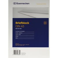 Soennecken Briefblock DIN A5 liniert 70g/m²...