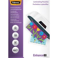 Fellowes Laminierfolie Enhance 80 5452103 DIN A4 tr 100...