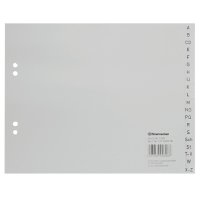 Soennecken A-Z Register DIN A4 Polypropylen grau 20...