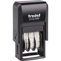 trodat Datumstempel Printy-Dater 76650 23x12mm GEBUCHT sw