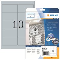 HERMA Typenschildetikett 96 x 50,8 mm (B x H) silber 250...