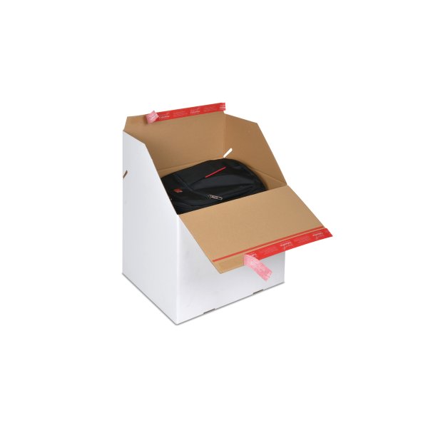 ColomPac® Versandkarton Premium Innenmaße: 38,9 x 32 x 32,4 cm (B x H x T) Außenmaße: 39,3 x 32,6 x 32,8 cm (B x H x T) Wellpappe 1-wellig weiß