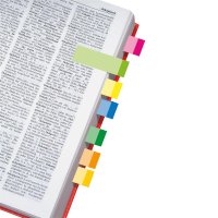 SIGEL Haftmarker Multicolor 50 x 15 mm (B x H) je 2 x gelb, orange, je 1 x dunkelgrün, blau, rosa, hellgrün, pink, dunkelblau 50 Bl./Block 10 Block/Pack.