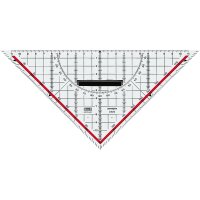 M+R Zeichendreieck 23250100 25cm Skala rot