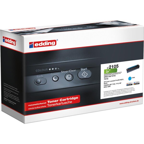 edding Toner 18-2105 wie HP CF211A cyan