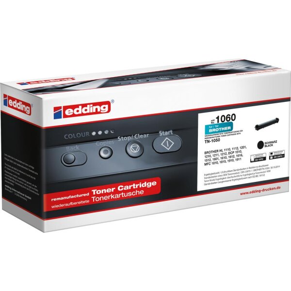 edding Toner 18-1060 wie Brother TN-1050 schwarz