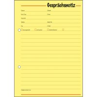 SIGEL Gesprächsnotiz GE513 DIN A5 50Blatt gelb