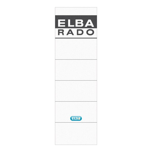 ELBA Ordneretikett 100551826 breit/kurz sk weiß 10 St./Pack.