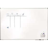Legamaster Whiteboard PREMIUM Maße der Oberfläche: 180 x 120 cm (B x H) Tafel magnethaftend nicht beidseitig beschreibbar inkl. 2 x Whiteboardmarker TZ1 (schwarz, blau), je 1 x Markerhalter, Tafellöscher, Magnet Stahl lackiert weiß