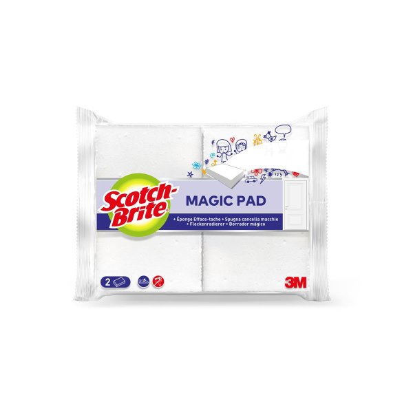 Scotch-Brite(TM) Fleckenradierer Magic Pad 11 x 3 x 7 cm (B x H x T) weiß 2 St./Pack.