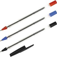 Soennecken Einwegkugelschreiber Nr. 1 0,6mm blau Kappenmodell dokumentenecht 50 St./Pack.