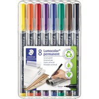STAEDTLER Folienstift Lumocolor 313 WP8 0,4mm sortiert 8...