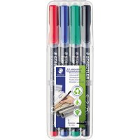 STAEDTLER Folienstift Lumocolor 313 WP4 0,4mm sortiert 4...
