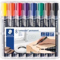 STAEDTLER Permanentmaker Lumocolor 352 WP8 2mm sortiert 8...