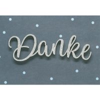 Perleberg Faltkarte Dankeschönkarte 300g/m²...